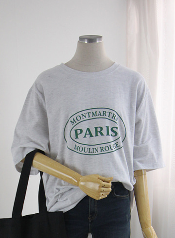 파리 라운드 반팔 티셔츠 FAB01