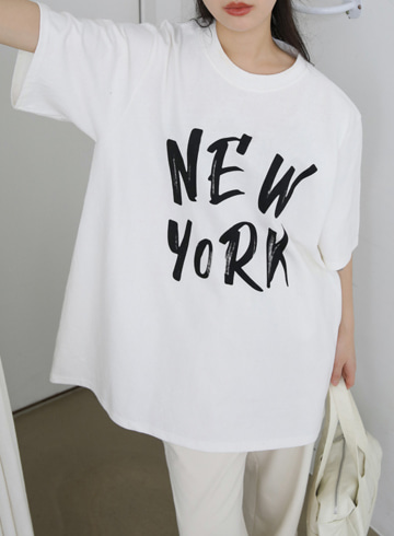 뉴욕피치 반팔 라운드 티셔츠 LV1784