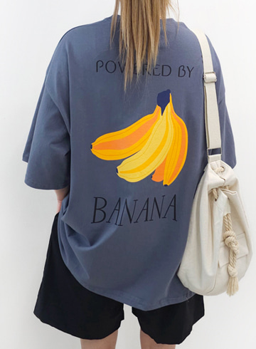 바나나 오버핏 반팔티셔츠 SUP48
